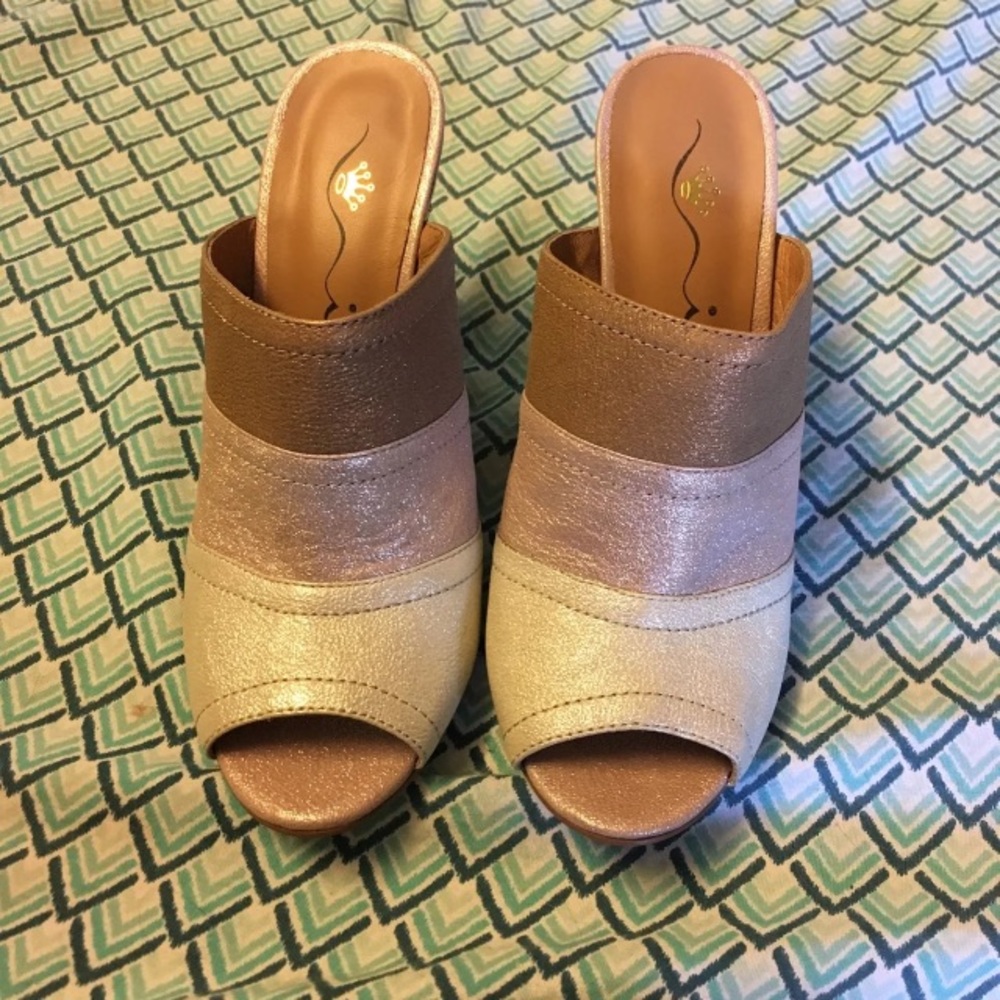 Nina original open toe heels